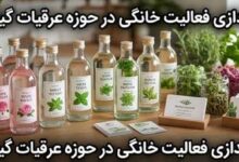 راه‌اندازی فعالیت خانگی در حوزه عرقیات گیاهی