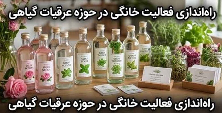 راه‌اندازی فعالیت خانگی در حوزه عرقیات گیاهی