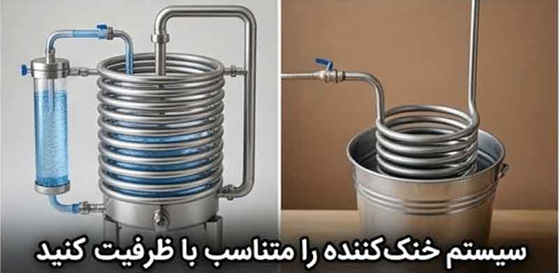سیستم خنککننده را متناسب با ظرفیت انتخاب کنید